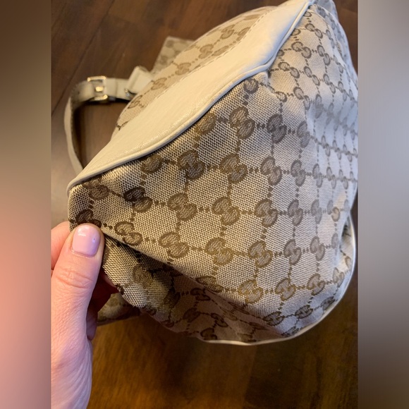 Authentic Gucci GG Canvas Charlotte Tote Off White/Beige/Brown - Picture 14 of 17